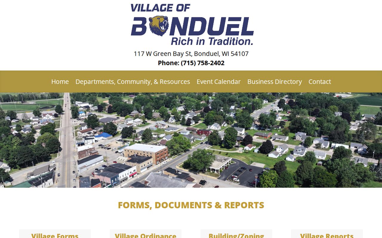 Bonduel criminal records village open-records forms