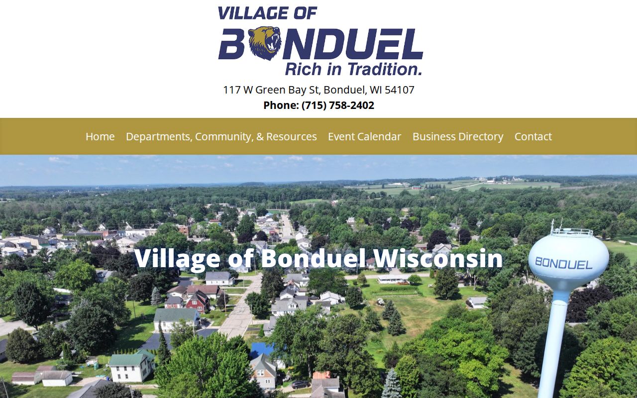 Bonduel criminal records village government source