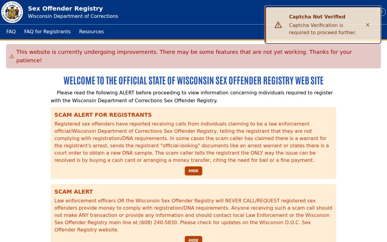 Shawano County sex offender ZIP code community notification signup